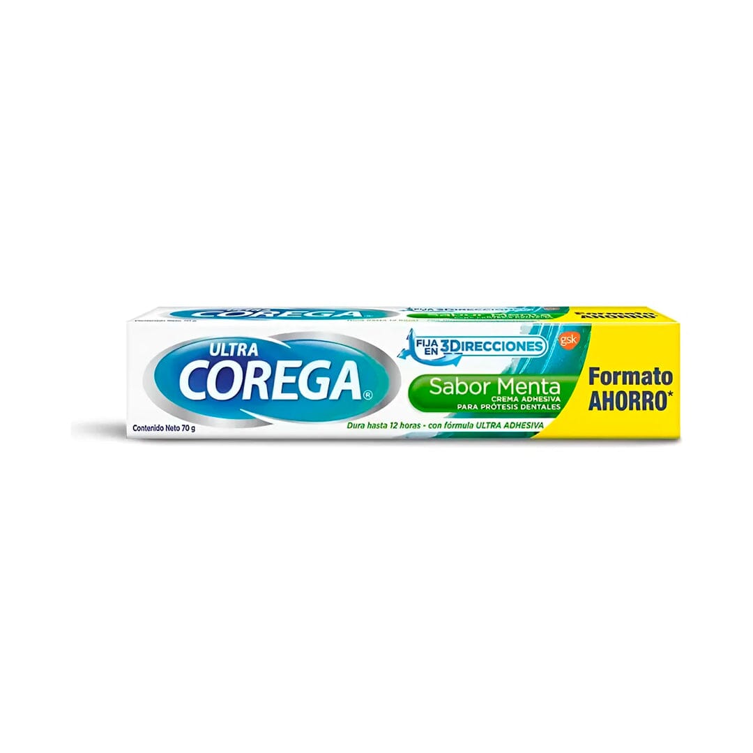 Corega Crema Adhesiva Sabor Menta x 70 g Farmex-Fonasa-Persistente